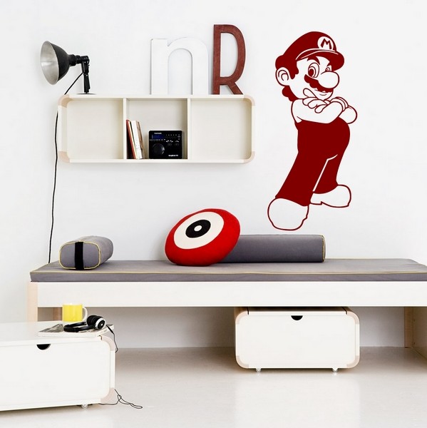 Exemple de stickers muraux: Mario Bros 1